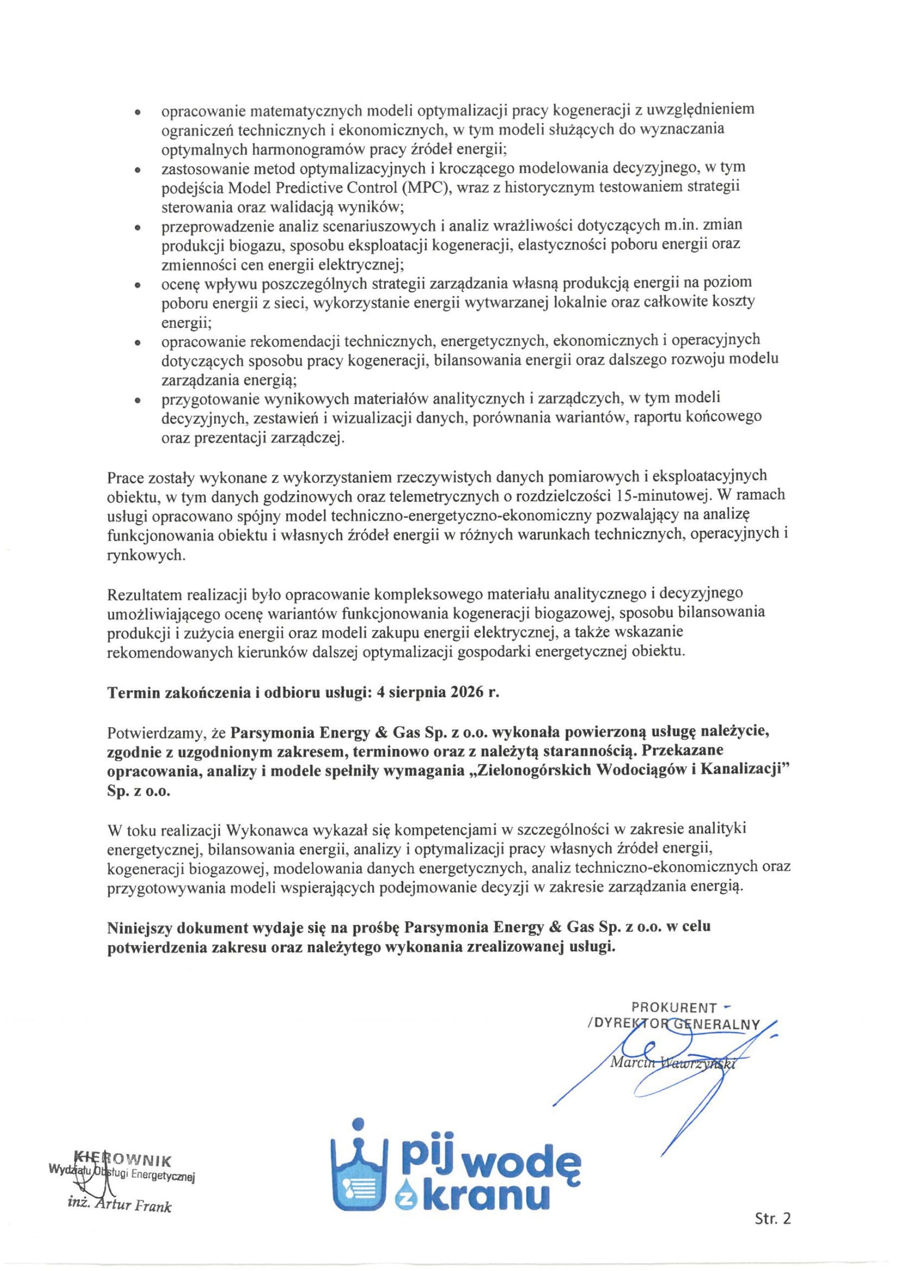 Referencja: ZWiK Zielona Góra, strona 2